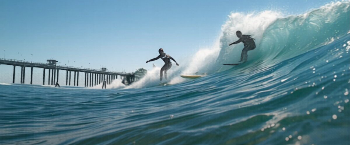 Surfing at Cocoa Beach Florida