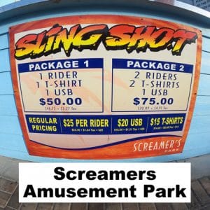 Daytona Beach Screamers Amusement Park Slingshot & Vomatron