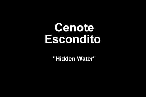 Cenote Escondito