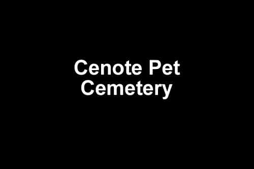 Cenote Pet Cemetery