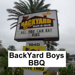 Backyard BBQ South Daytona Restaurant header