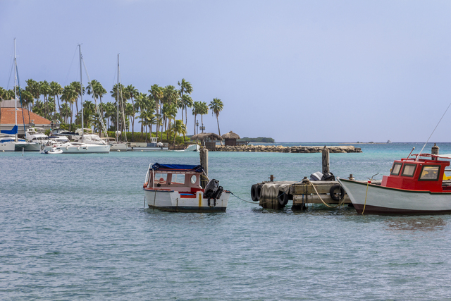 Oranjestad Aruba Boats On The Water